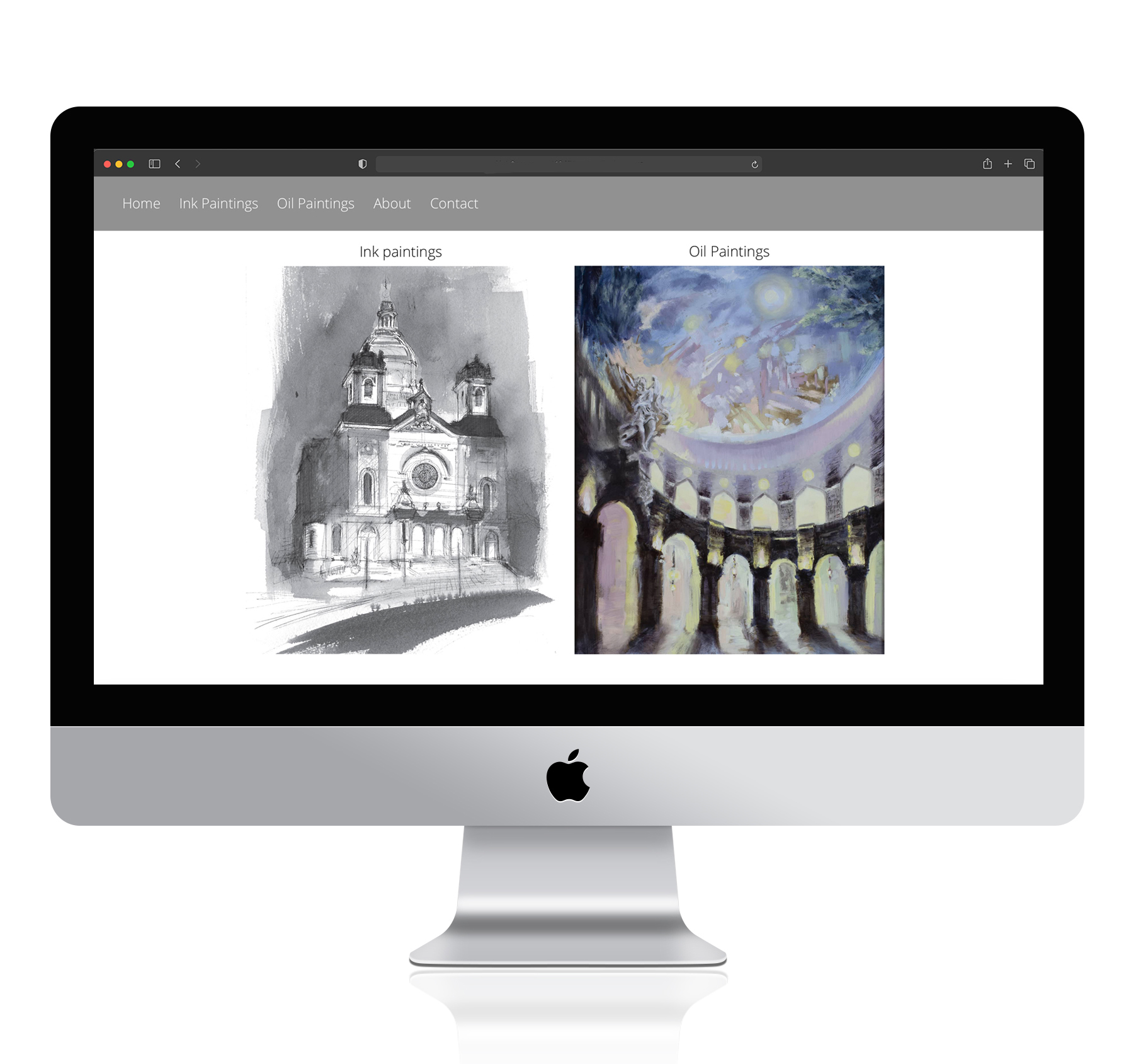 Fine Art Site Screenshot