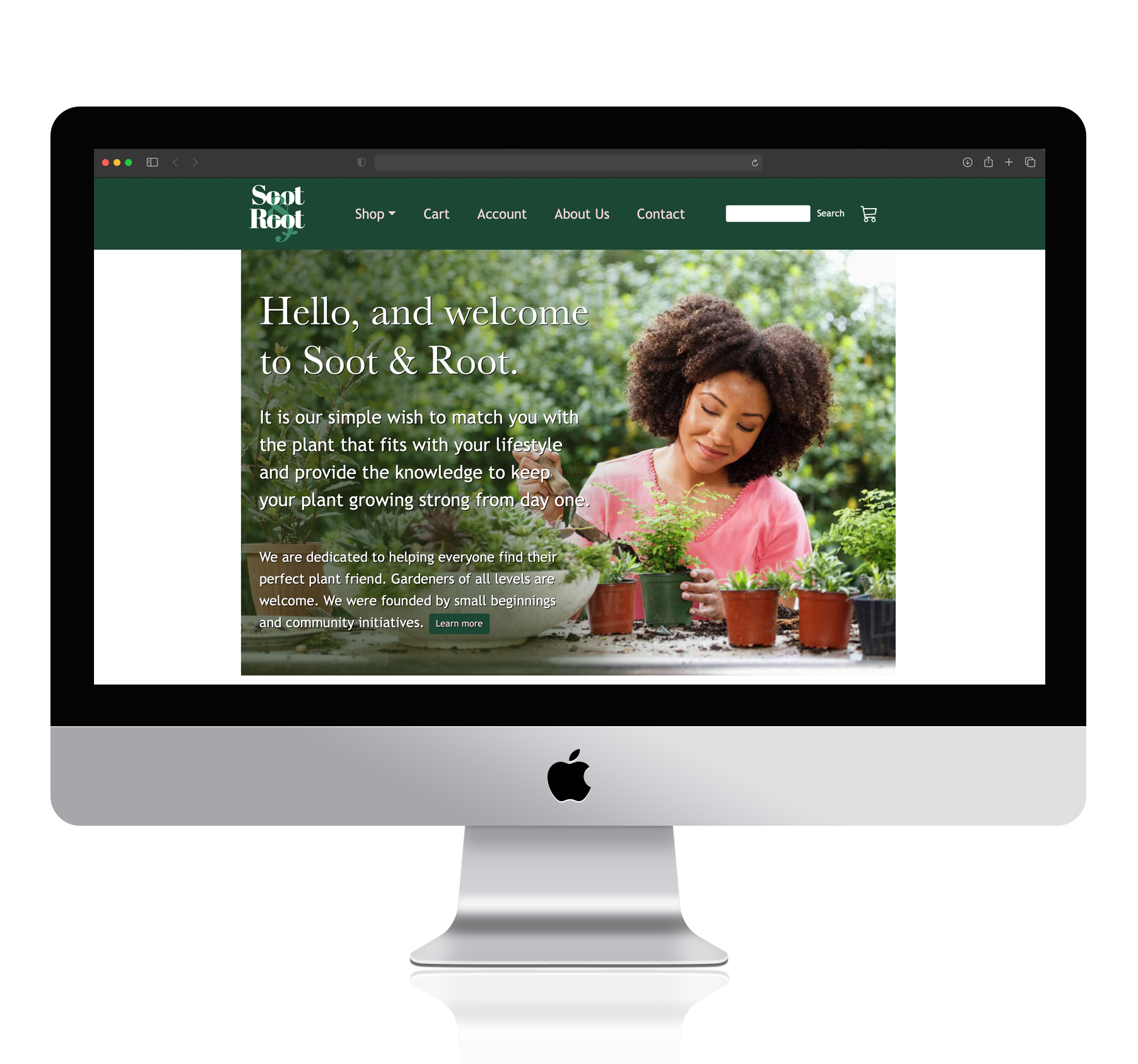 Plant Retail Site Screenshot